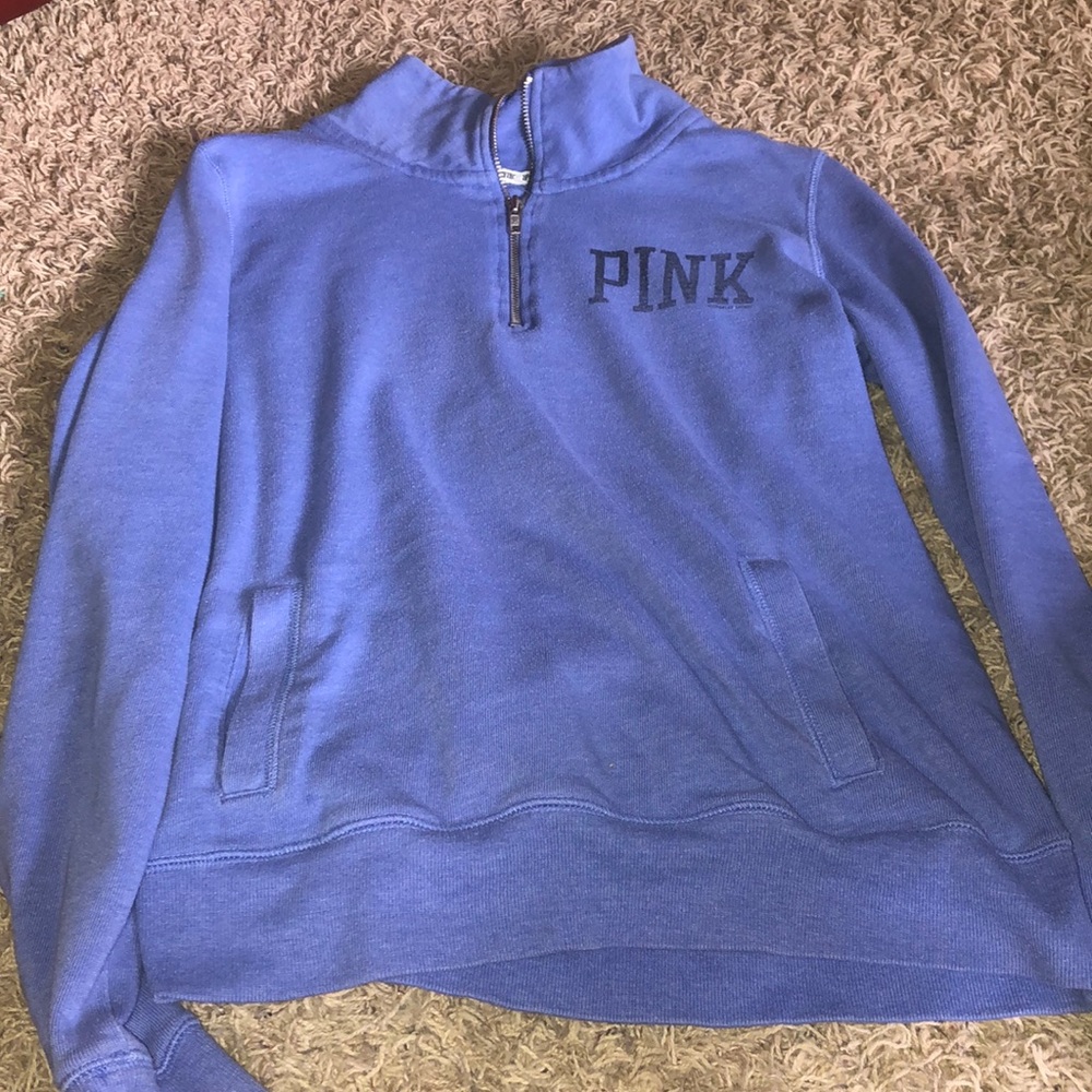 pink quarter zip